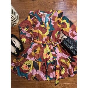 Marine Layer -Elise Mini Dress - Exploded Floral Size S